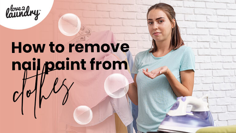 How to remove nail paint from clothes