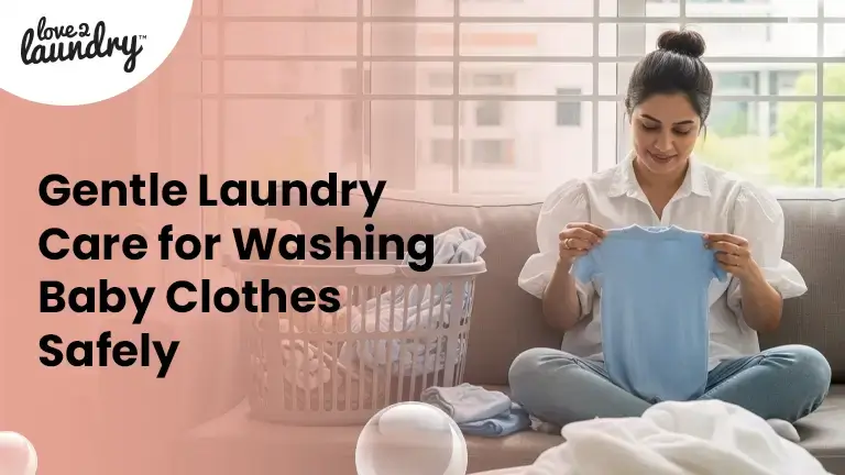 washing baby clothes